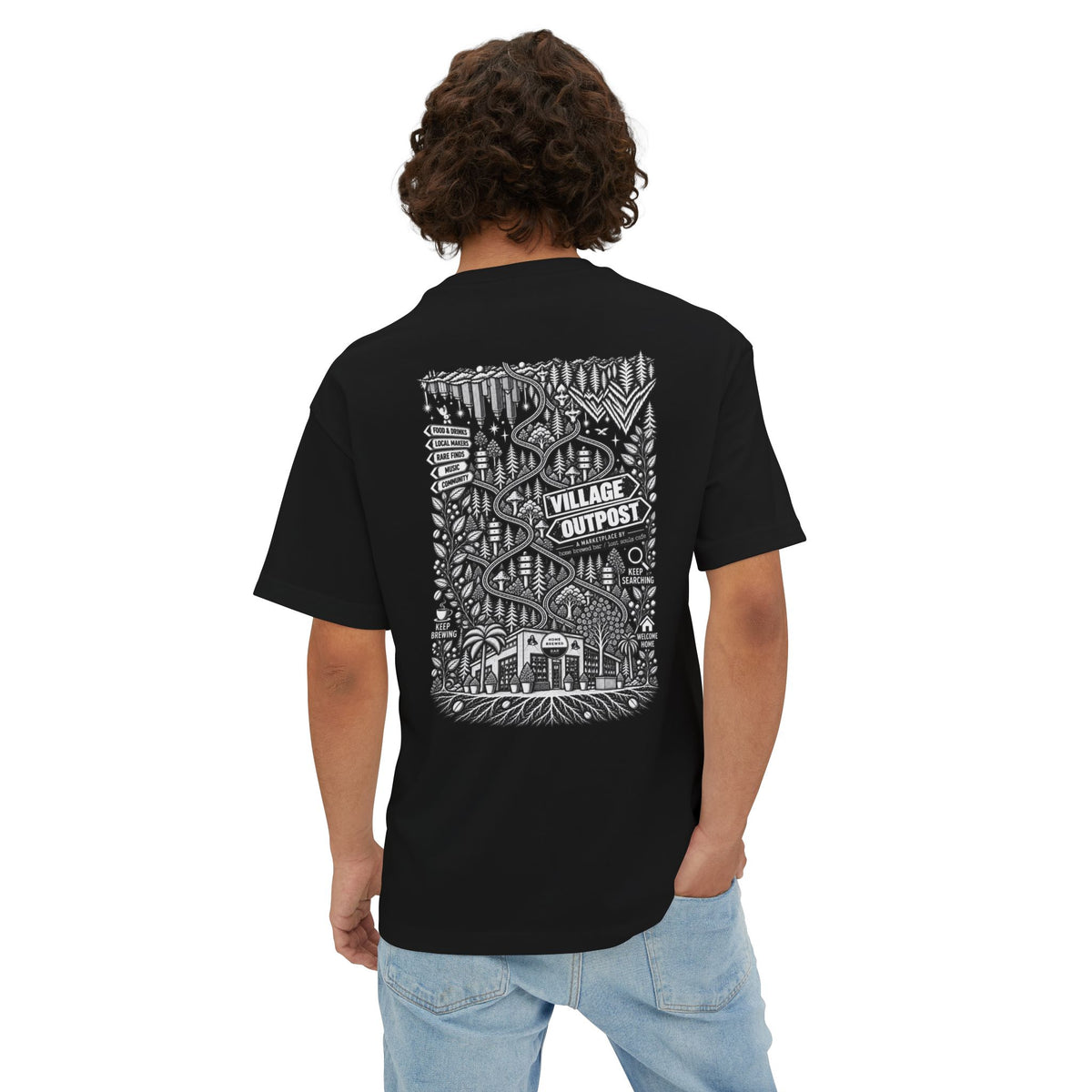 Village Outpost - Oversized Unisex Tee
