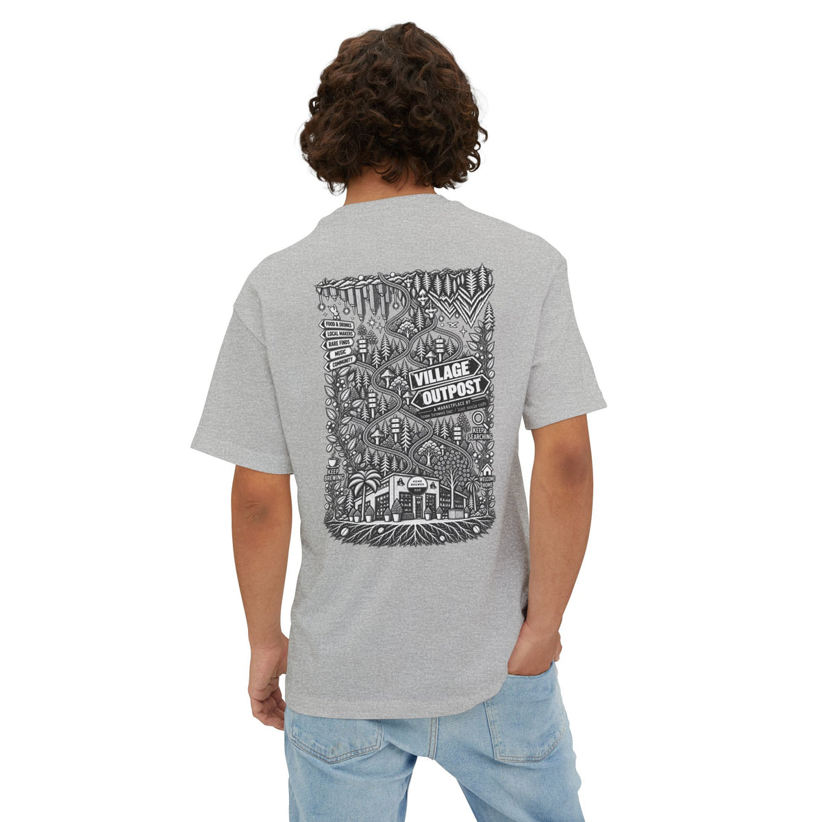 Village Outpost - Oversized Unisex Tee